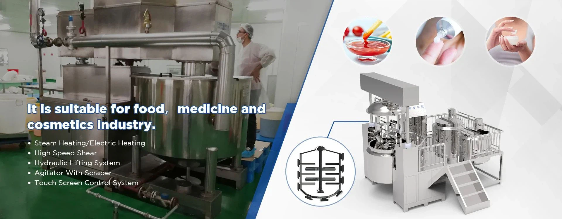 vacuum emulsifying homogenier